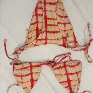 It’s Now Cool cream and pink Tie Dye